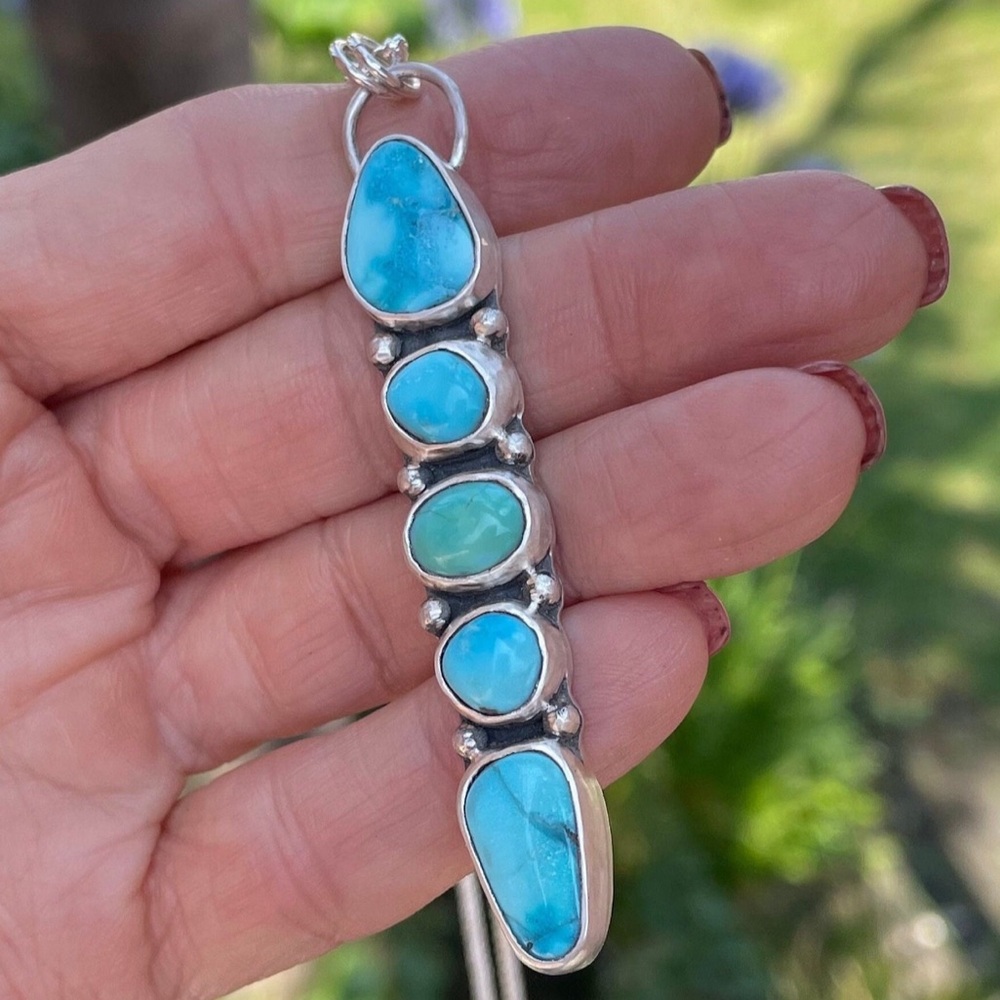 Turquoise Boho Chic Summer Necklace